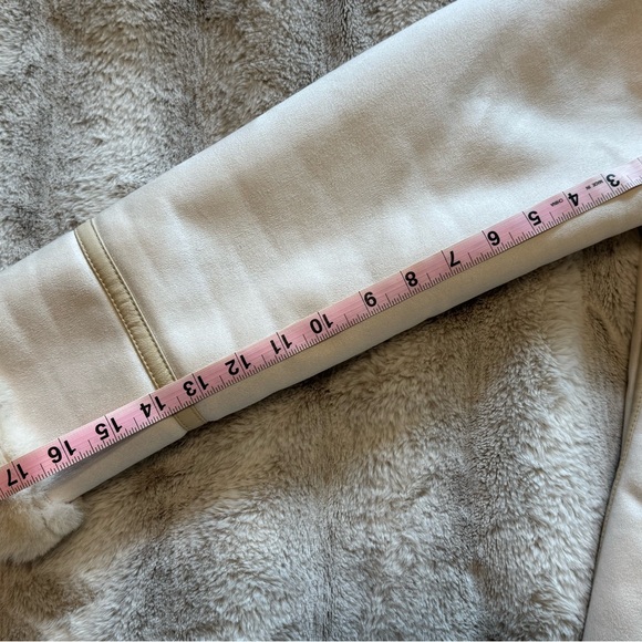 Zara Cream Faux Fur Moto Jacket - Picture 12 of 14